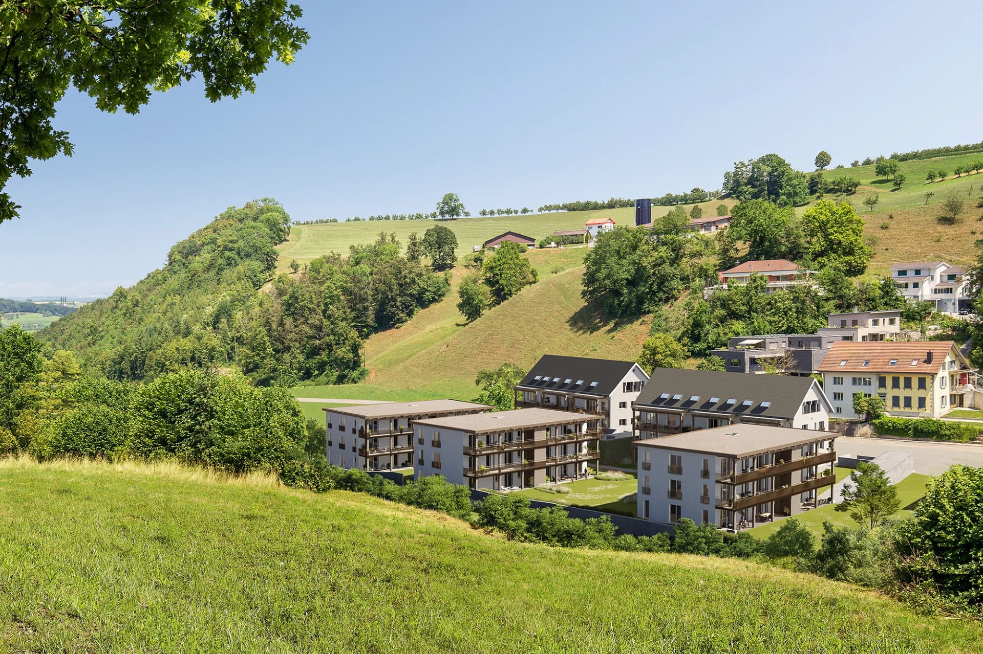 Neubau 36 Wohnungen Unterdorf 210, Sonnenpark Wölflinswil